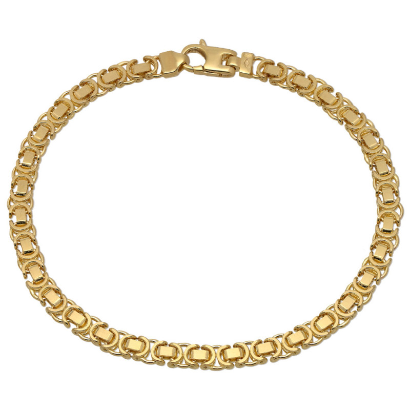 Bransoletka złota splot Królewski 22 cm ZŁOTO 585 5.2 mm