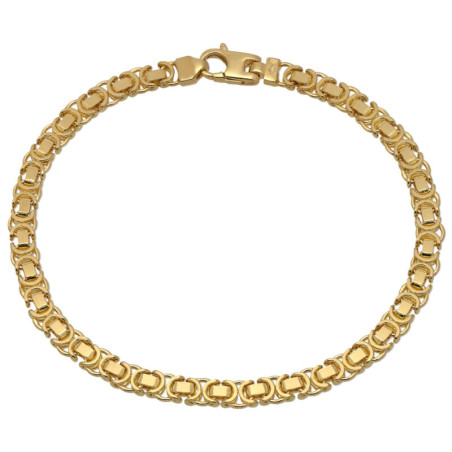 Bransoletka złota splot Królewski 22 cm ZŁOTO 585 5.2 mm