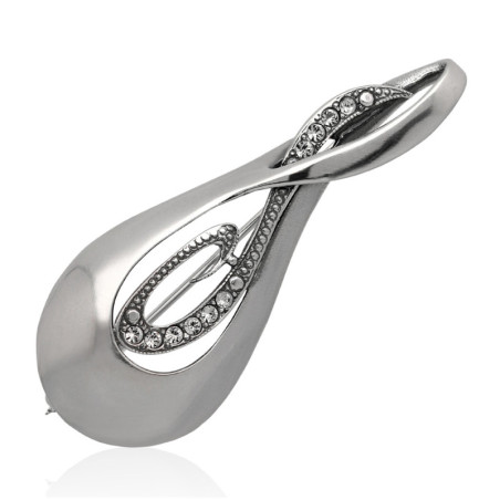 Broszka Srebrna z cyrkoniami SREBRO 925