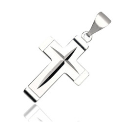 Krzyżyk Srebrny BEZ WIZERUNKU zawieszka do łańcuszka KRZYŻYK SREBRO 925