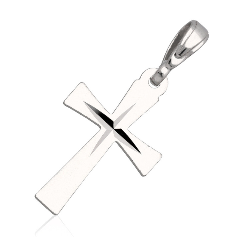 Krzyżyk Srebrny BEZ WIZERUNKU zawieszka do łańcuszka SREBRO 925