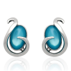 Kolczyki SREBRNE SZTYFT z masą perłową SREBRO 925