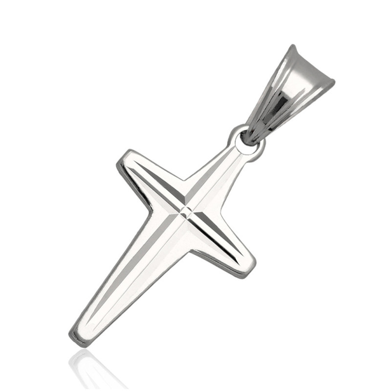 Krzyżyk Srebrny BEZ WIZERUNKU zawieszka do łańcuszka SREBRO 925