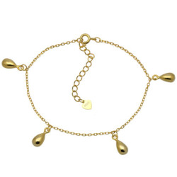 Bransoletka srebrna damska pozłacana 17-21 cm SREBRO 925