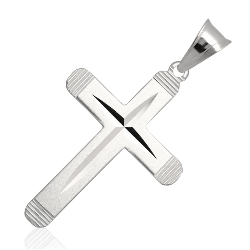 Krzyżyk Srebrny BEZ WIZERUNKU zawieszka do łańcuszka SREBRO 925