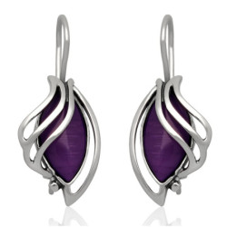 Kolczyki SREBRNE BIGIEL z kamieniami SREBRO 925