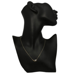 Naszyjnik ZŁOTY damski SKRZYDŁO ANIOŁA z cyrkoniami 42-45cm ZŁOTO 585