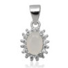 Srebrna ZAWIESZKA wisior kamień cyrkonia rodowany SREBRO 925