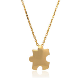 Naszyjnik ZŁOTY damski PUZZEL 42-45cm ZŁOTO 585