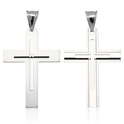 Krzyżyk Srebrny BEZ WIZERUNKU zawieszka do łańcuszka SREBRO 925