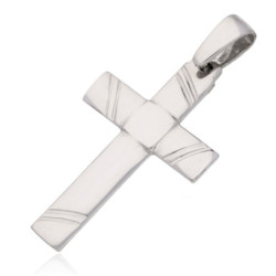 Krzyżyk Srebrny BEZ WIZERUNKU zawieszka do łańcuszka SREBRO 925
