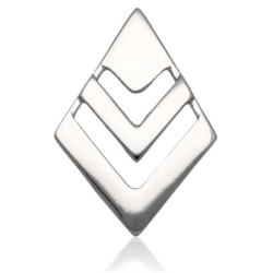 Srebrna ZAWIESZKA wisior ROMB rodowany SREBRO 925