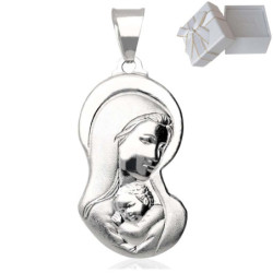 Medalik Srebrny Matka Boska MADONNA SREBRO 925