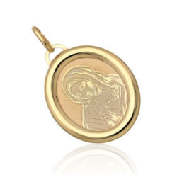 Złoty Medalik Matka Boska BOLESNA ZŁOTO 585