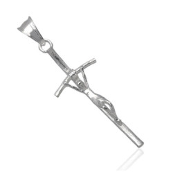 Krzyżyk Srebrny z JEZUSEM zawieszka KRZYŻ z wizerunkiem KRZYŻYK 925