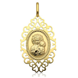 Złoty Medalik Matka Boska CZĘSTOCHOWSKA ZŁOTO 585
