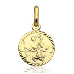 Złoty Medalik Matka Boska ŚW.KRZYSZTOF ZŁOTO 585
