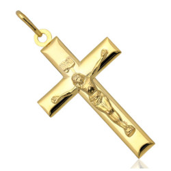 Złoty Krzyżyk z JEZUSEM zawieszka KRZYŻ z wizerunkiem KRZYŻYK 585