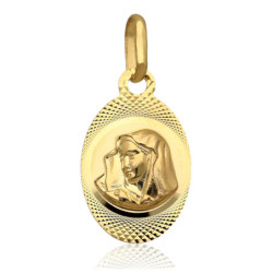 Złoty Medalik Matka Boska MADONNA ZŁOTO 585