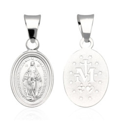 Medalik Srebrny Matka Boska NIEPOKALANA CUDOWNY SREBRO 925