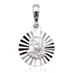 Medalik Srebrny Matka Boska MADONNA rodowany SREBRO 925