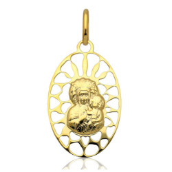 Złoty Medalik Matka Boska CZĘSTOCHOWSKA ZŁOTO 585