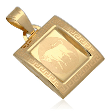 Złota zawieszka Wisior zodiak BYK ZŁOTO 585