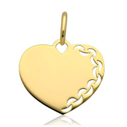 Złota zawieszka Wisior SERCE serduszko ZŁOTO 585