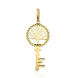 Złota zawieszka Wisior drzewko szczęścia klucz ZŁOTO 585