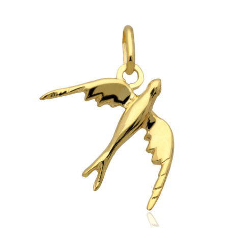 Złota zawieszka Wisior jaskółka ZŁOTO 585