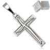 Krzyżyk Srebrny oksydowany SREBRO 925