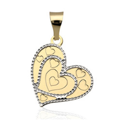 Złota zawieszka Wisior SERCE serduszko ZŁOTO 585