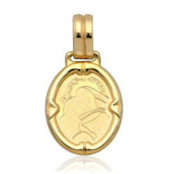 Złoty Medalik Matka Boska MADONNA Z DZIECIĄTKIEM ZŁOTO 585