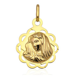 Złoty Medalik Matka Boska BOLESNA ZŁOTO 585
