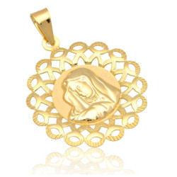 Złoty Medalik Matka Boska BOLESNA ZŁOTO 585