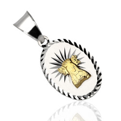 Medalik Srebrny Matka Boska LICHEŃSKA SREBRO 925