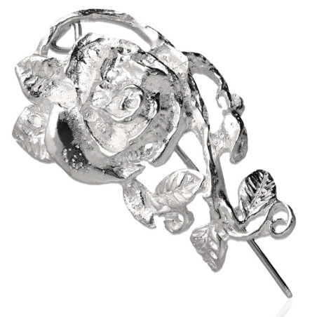 Broszka Srebrna RÓŻA SREBRO 925