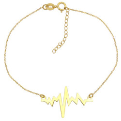 Bransoletka złota celebrytka linia życia18-21 cm ZŁOTO 585