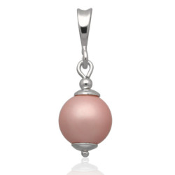 Srebrna ZAWIESZKA wisior KULKA z perełką SREBRO 925